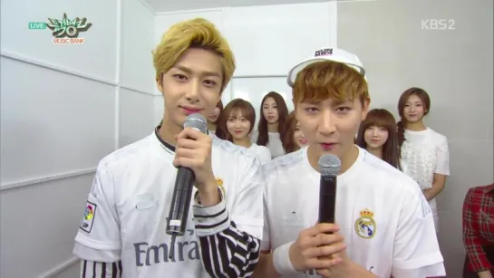 [RAW|VK][02.10.2015] Hyungwon and I.M Music Bank Special MC