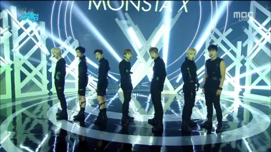 [RAW|VK][21.05.2016] Monsta X - Ex Girl + All In (Music Core)