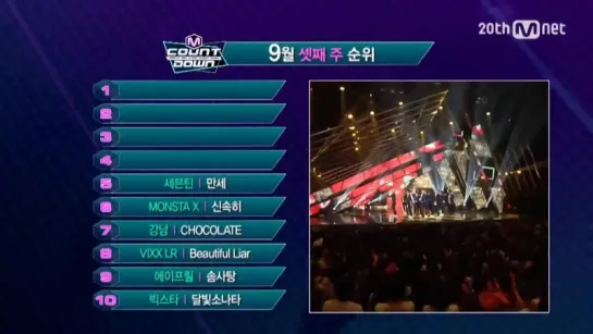 [RAW|VK][17.09.2015] M!Countdown Top10 (Ep. 443)