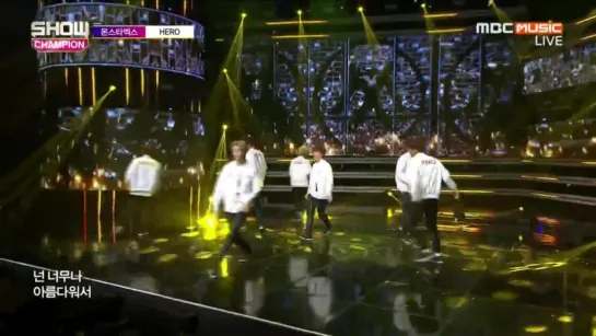 [RAW|VK][16.09.2015] Monsta X - Hero (Show Champion)