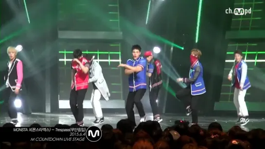 [FC|VK][04.06.2015]MONSTA X - Trespass  (MPD Mnet M!Countdown)