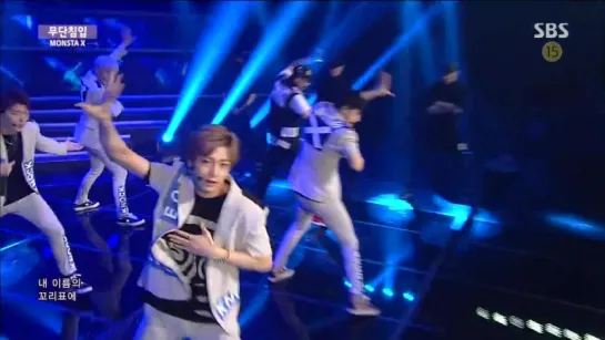 [RAW|VK][14.06.2015] MONSTA X - Trespass  (Inkigayo)