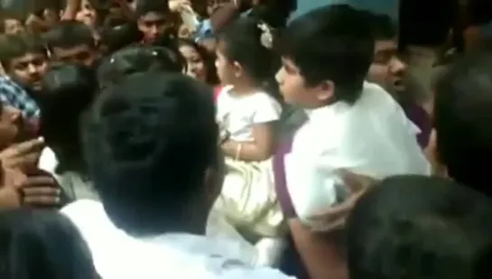 Bunny and sneha with kids visisted a temple in #palakollu