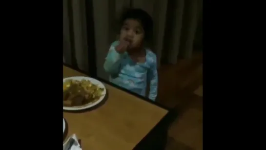 ARHA eating biryani