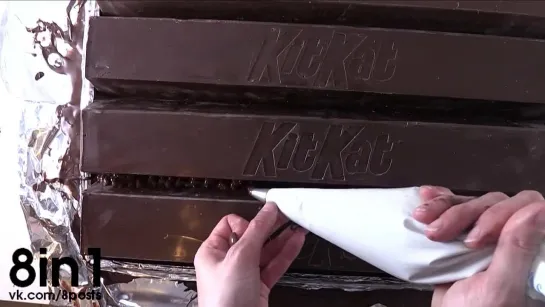 Как сделать 3,5кг батончик шоколадки КитКат (киткэт) / GIANT Kit Kat Recipe How To Cook That Ann Reardon make kitkat candy bar