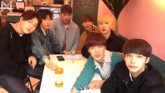 [Рус.саб][14.03.2017] 1theK Facebook Live MONSTA X - BEAUTIFUL 5 MINUTES SPOILER