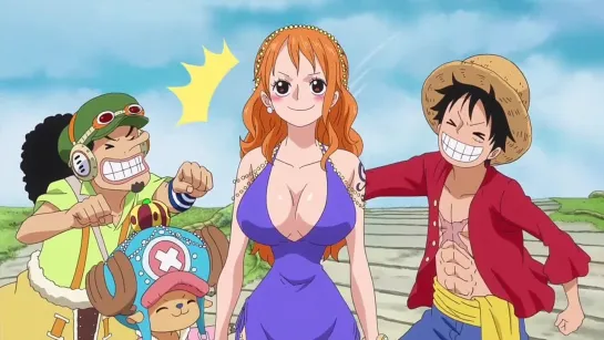 One Piece. Луффи против Нами. Смешные моменты.