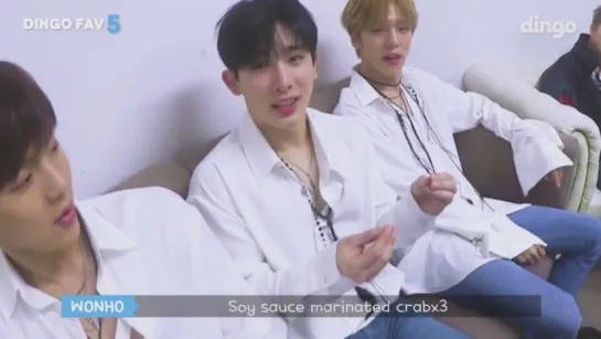 [VK][180414] MONSTA X's top 5 Korean food choices @ Dingo FAV 5