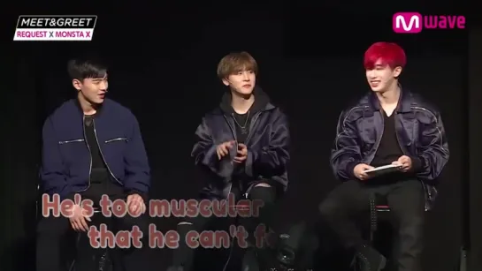 [VK][180104] MONSTA X plays TRUTH or LIE game with LIE DETECTOR @ MEET&GREET