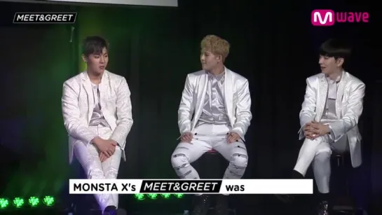 [VK][170411] MONSTA X answer to official question of MEETGREET @ Meet&Greet