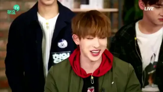 [VK][22.03.2016] Live idol TV with Monsta X (Wonho cut)