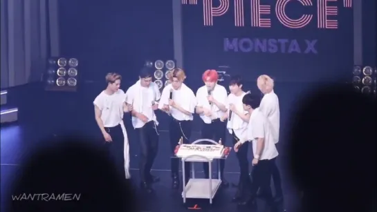 [VK][180517] MONSTA X fancam - 1st Anniversary (Wonho focus) @ Japan 1st Live Tour 2018: Piece in Tokyo (D-1)