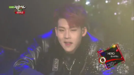 [VK] [25.12.15] Monsta X - Trespass + Hero @ Music Bank