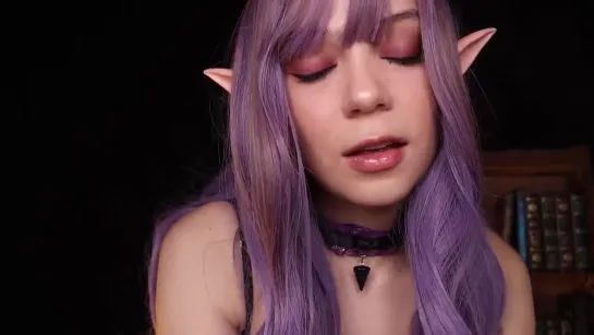 ASMR 💜 Succubus Roleplay _ You Summoned a Demon Girl to Help You to Fall Asleep