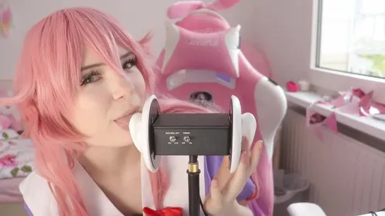 ASMR Yuno Gasai Ear Eating and cats _ Mirai Nikki _ Lealolly