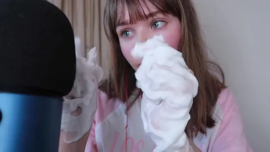 ASMR Playing With Shaving Cream