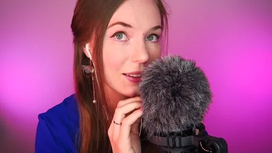 8D ASMR - Fluffy Mic  Slow Whispering Around Your Head