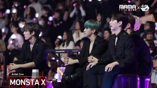 [VK][181214] MONSTA X - Reaction to TWICE's Performance @ MAMA 2018 in JAPAN