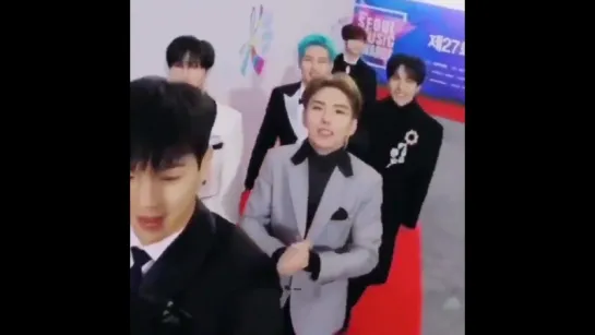 [Fancam][25.01.2018] MONSTA X  Red Carpet @ 27th Seoul Music Award 2018