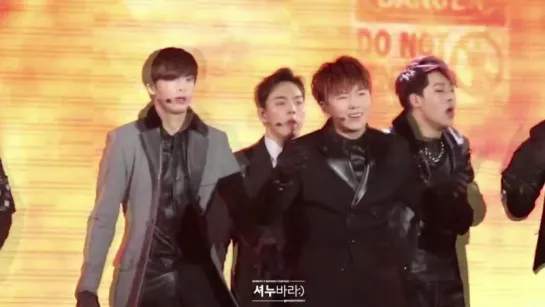 [FC|VK][14.01.2016] Monsta X - Trespass | Seoul Music Awards (Shownu)