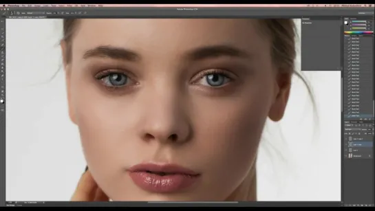 Глянцевая ретушь _ Идеальная кожа в Photoshop