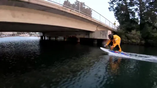 Fun riding Electric Hydrofoils