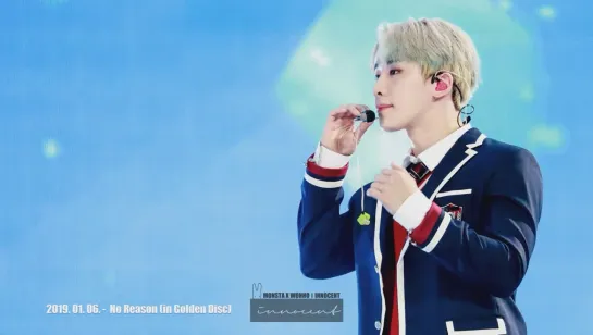 [VK][190106] MONSTA X (Wonho, Minhyuk, Kihyun) fancam - No Reason (Wonho focus) @ Golden Disc Awards 2019