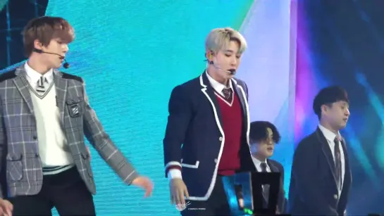 [VK][190106] MONSTA X (Wonho, Minhyuk, Kihyun) fancam - No Reason (Wonho focus) @ Golden Disc Awards 2019