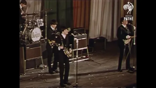 The Beatles Singing in Concert  Backstage w_ the Fab Four (1963) _ British Pathé (720p)