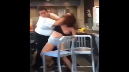 McCat Fight With Side Order Of Titty Flash