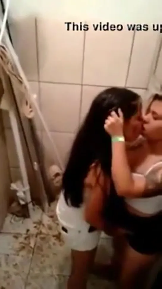 Lesbian kiss tasty at WC