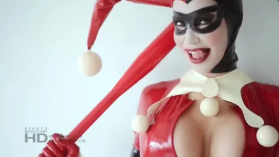 Sexy Harley Quinn Cosplay Latex