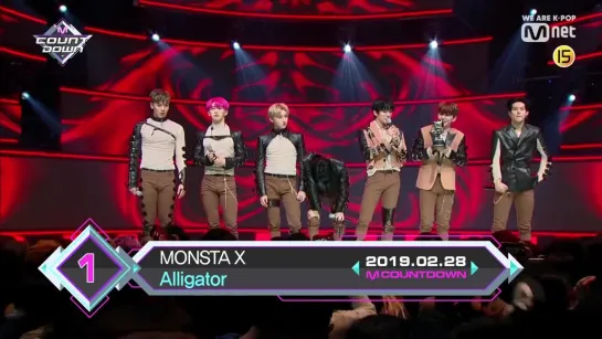 [VK][190228] MONSTA X Top in 1st of November with Alligator, Encore Stage! @ M!Countdown