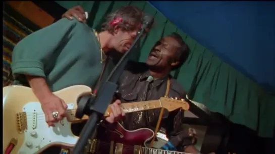 Chuck Berry, Eric Clapton, Keith Richards jam