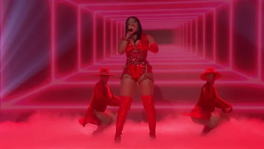 Megan Thee Stallion performs "B.I.T.C.H." for the Tonight Show