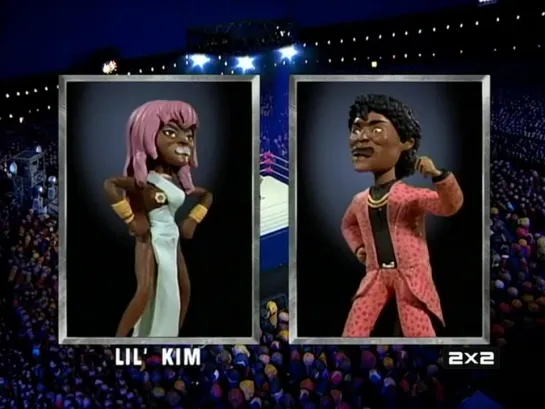 Lil' Kim vs. Little Richard (4-й сезон) (July 22, 2001) - Celebrity Deathmatch