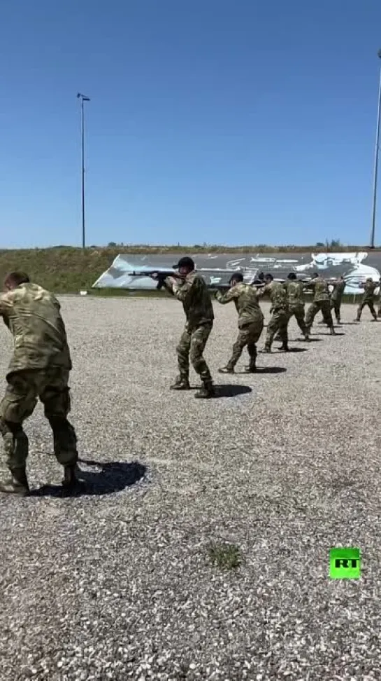 Подготовка добровольцев в Чечне