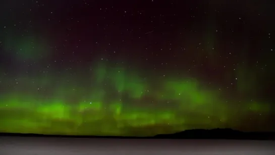 СЕВЕРНОЕ СИЯНИЕ . Time-Lapse. Россия Костромская обл. 2015