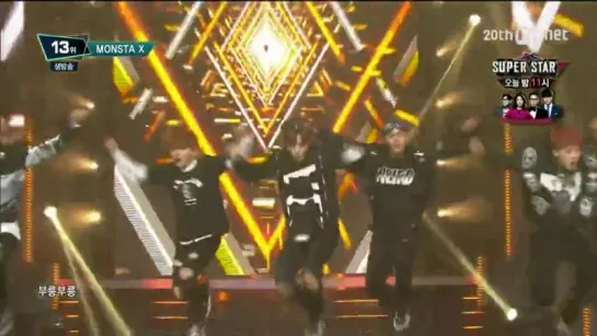 [VK] [15.10.15] Monsta X - Rush @ M!Countdown