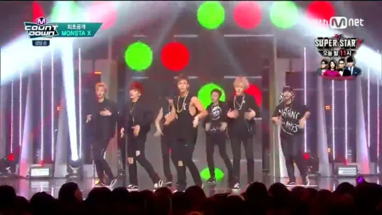 [VK] [10.09.15]  MONSTA X - Hero + Rush @ M COUNTDOWN