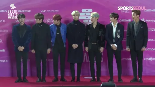 [VK][15.01.2019] MONSTA X on Red Carpet The 28th SEOUL MUSIC AWARDS 2019 @SCLive