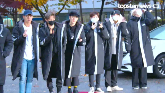 [VK][09.11.2018] MONSTA X on the way Music Bank @topstarnews