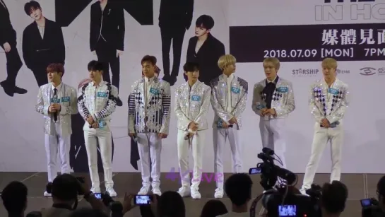 [VK][09.07.2018] Press conference  The 2nd World Tour "THE CONNECT" in Hong Kong @4k Live