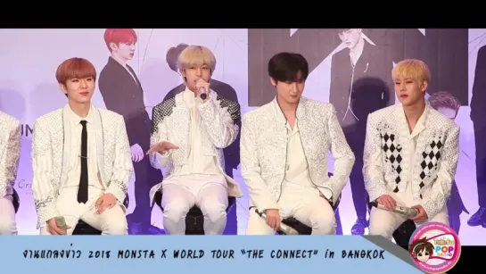 [VK][29.06.2018] Press conference with  MONSTA X  2018 WORLD TOUR “THE CONNECT” in BANGKOK @BECTeroRadioChannel