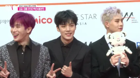 [VK][15.11.2017] Red Carpet MONSTA X,  Seventeen @ 2017 Asia Artist Awards by SPOTV STAR