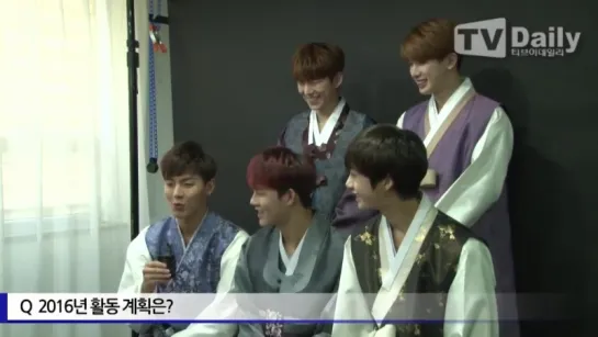 [RAW|VK][09.02.2016] Monsta X New Year greeting @TVDaily