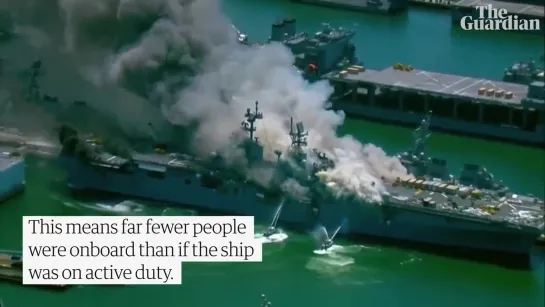 USS Bonhomme Richard fire_ US warship rocked by explosion in San Diego