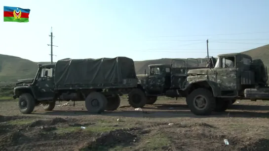 Оставленная трофейная техника и боеприпасы