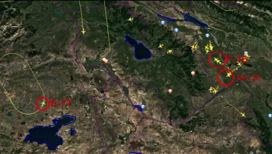 Армения показала перемещение в Карабахе истребителей F-16 ВВС Турции