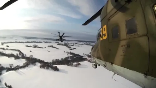 ЛТУ экипажей вертолетов Ми-24 под Новосибирском